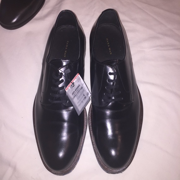 ‼️BUY NOW✨Black Leather Oxfords w/ Blue Camo Soles main image 6